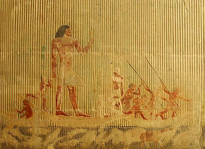 HUNTING IN THE MARSHES. TOMB OF TI, SACCARAH