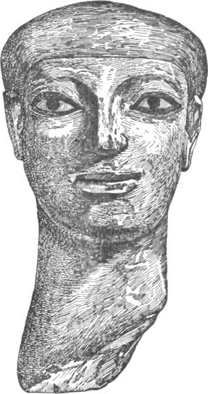 PAINTED HEAD FROM EDESSA