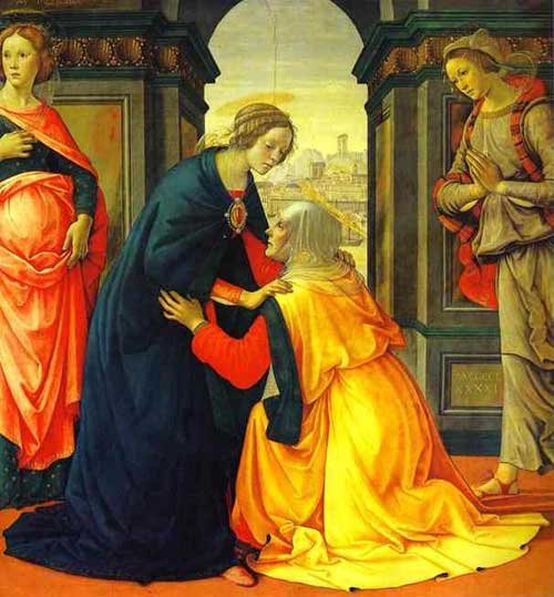 GHIRLANDAJO. THE VISITATION. LOUVRE.